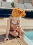 Turban Mustard Lace RÓŻNE ROZMIARY / Looks by LUKS