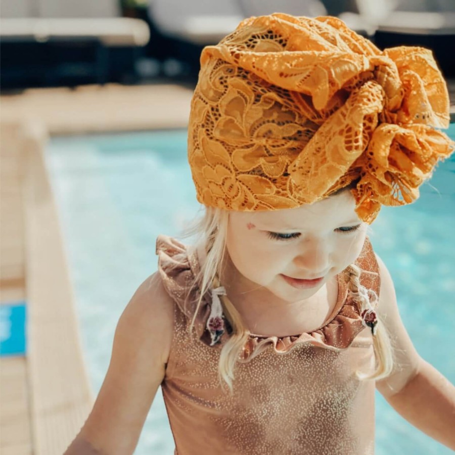 Turban Mustard Lace / Looks by Luks