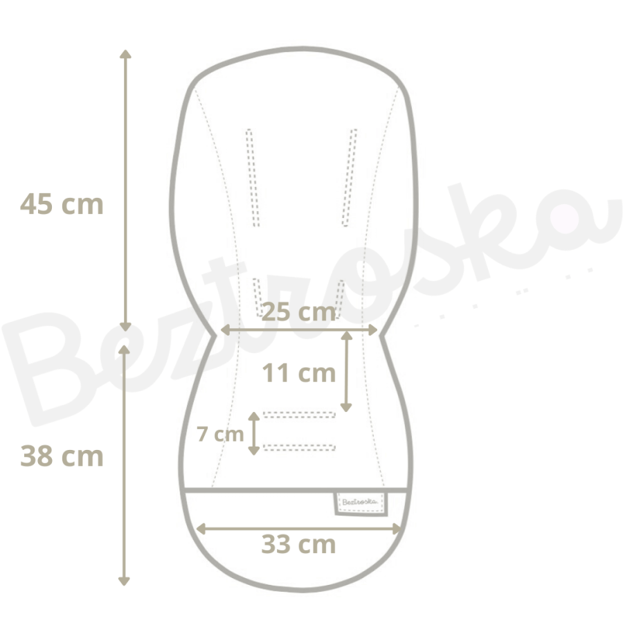 Wkładka do wózka spacerowego MARGARETKI / Beztroska