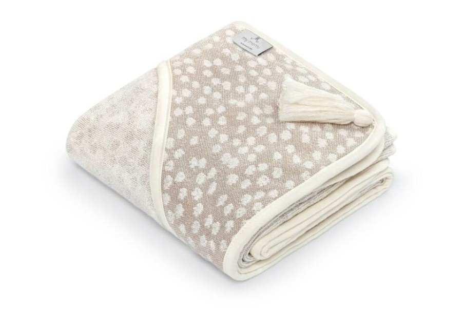 Bambusowy ręcznik light beige - boho dots / My Memi