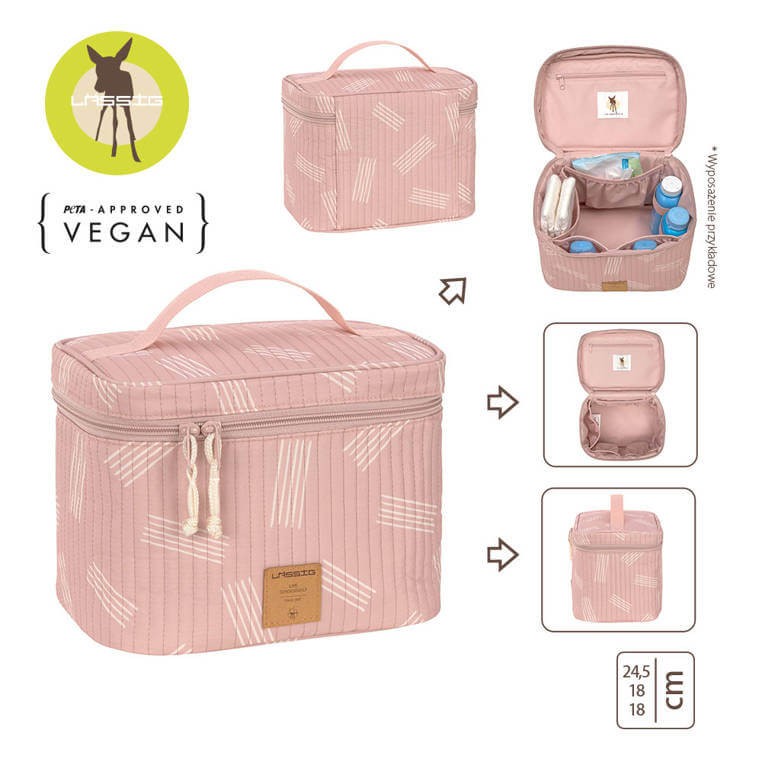 Kuferek podróżny na akcesoria Soft Stripes rose / Lassig