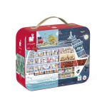 Puzzle w walizce: statek wycieczkowy 100 i 200 szt. / Janod
