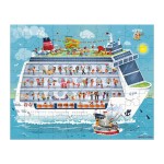 Puzzle w walizce: statek wycieczkowy 100 i 200 szt. / Janod