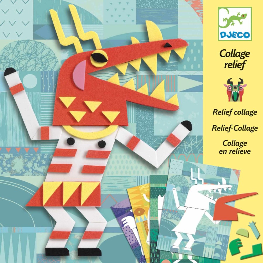 Zestaw piankowe kolaże GALERIA POTWORKÓW / Djeco