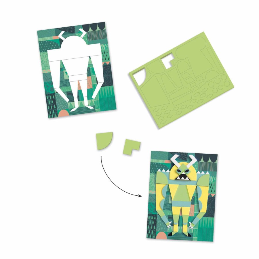 Zestaw piankowe kolaże GALERIA POTWORKÓW / Djeco