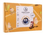 Wkładka do wózka spacerowego z wełny merino - niebieskie owce / Simple Wool