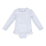 Swimsuit z rękawami Daisy Blue / Little Dutch