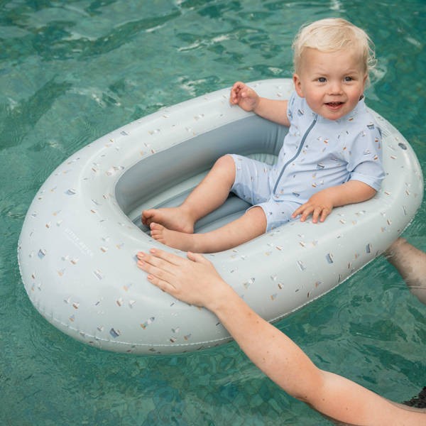 Swimsuit z rękawami Sailors Bay Blue / Little Dutch