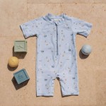 Swimsuit z rękawami Sailors Bay Blue / Little Dutch