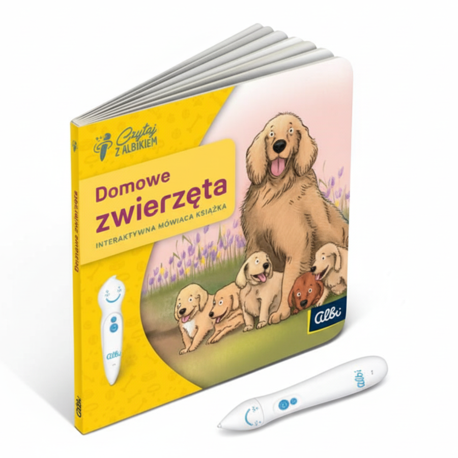 Mini książka Domowe zwierzęta / Czytaj z Albikiem
