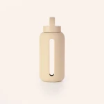 Szklana butelka do monitorowania dziennego nawodnienia Day Bottle - SAND / BINK