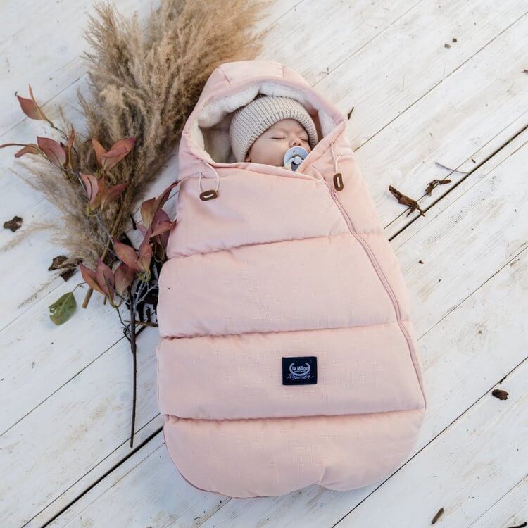 Zimowy śpiworek ASPEN WINTERPROOF BABY, Powder Pink / La Millou