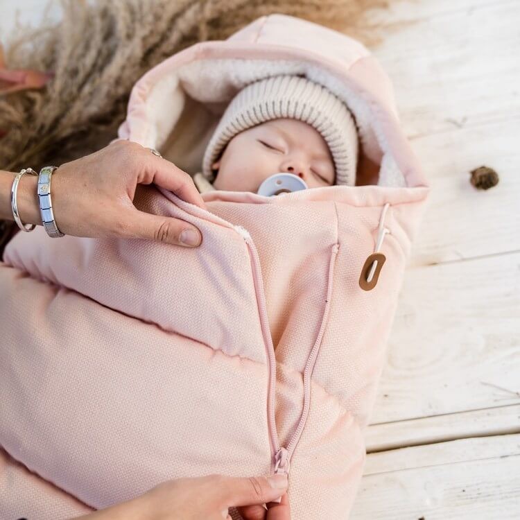 Zimowy śpiworek ASPEN WINTERPROOF BABY, Powder Pink / La Millou