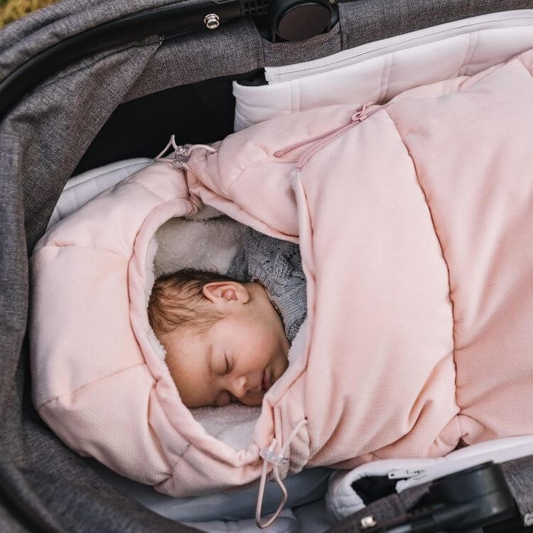 Zimowy śpiworek ASPEN WINTERPROOF BABY, Powder Pink / La Millou