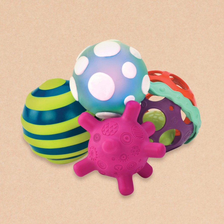 Ball-a-baloos – piłki sensoryczne z piłką świecącą / B.Toys