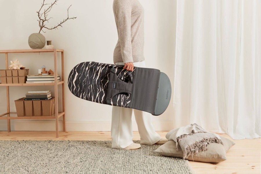 BABYBJORN - leżaczek BLISS COTTON, Landscape Print, Antracyt