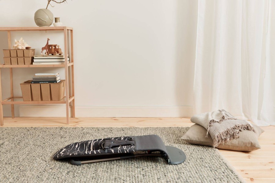 BABYBJORN - leżaczek BLISS COTTON, Landscape Print, Antracyt