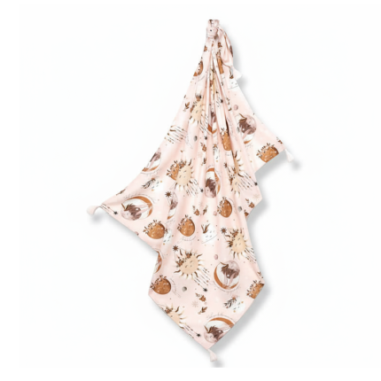 Bambusowy otulacz mgiełka - FLY ME TO THE MOON NUDE / La Millou