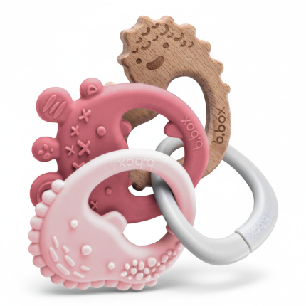 Gryzak TRIO - róż / b.box