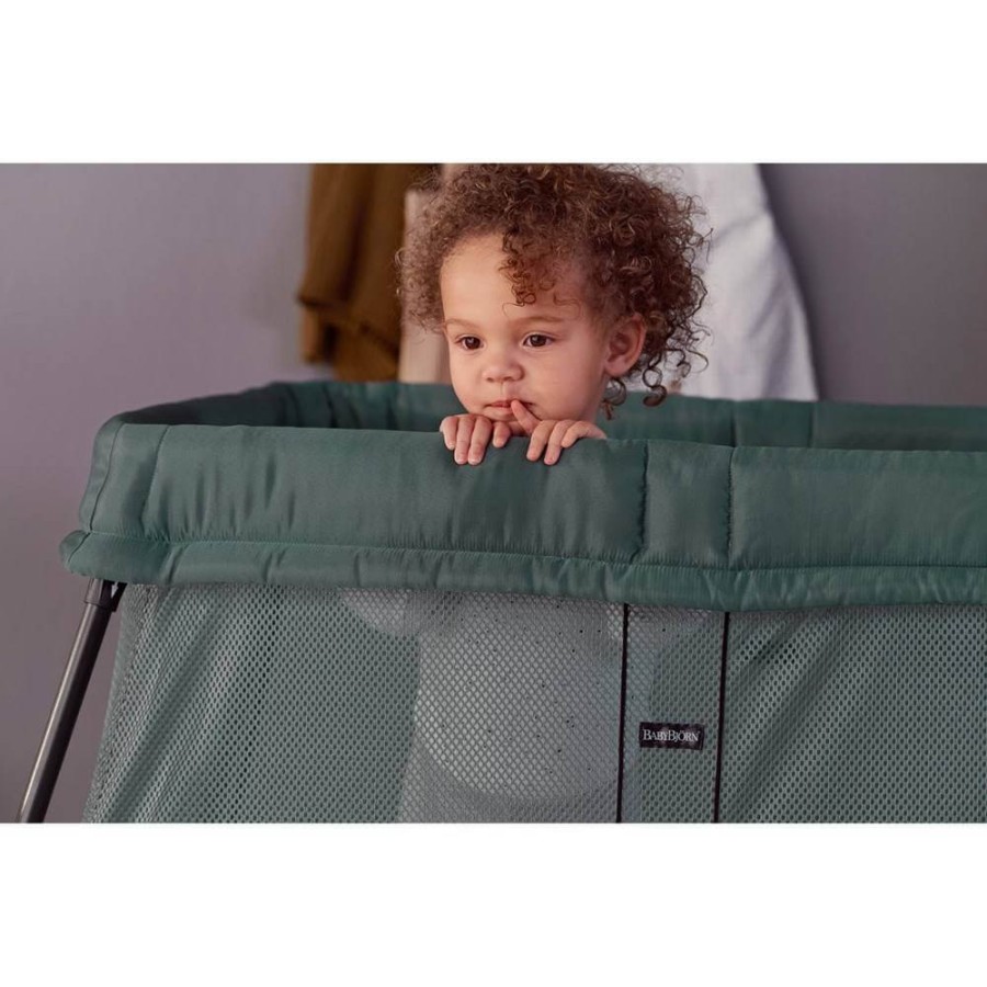 BABYBJORN - łóżeczko turystyczne LIGHT dark green