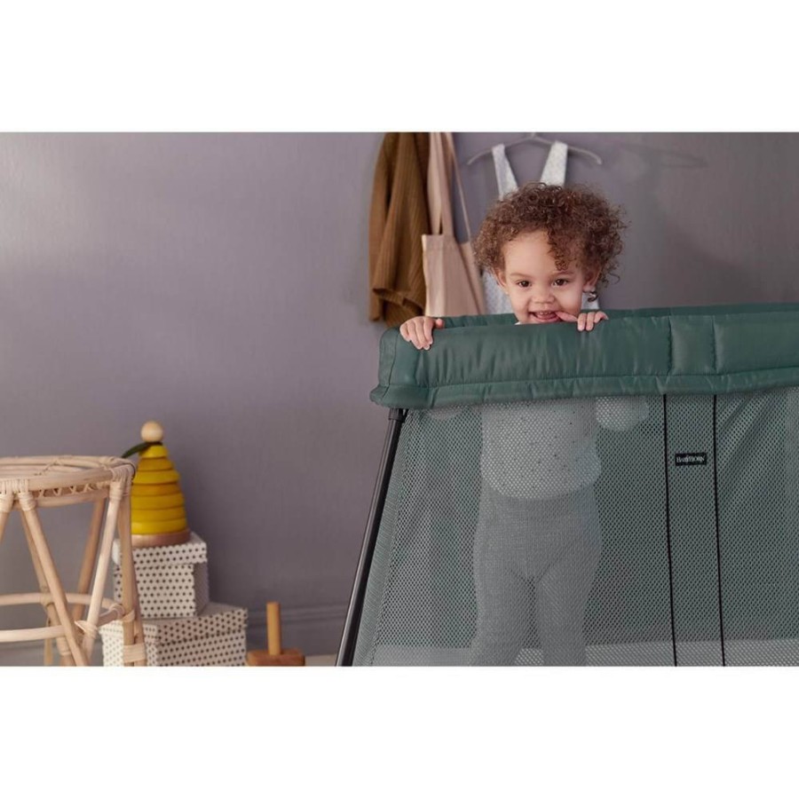 BABYBJORN - łóżeczko turystyczne LIGHT dark green