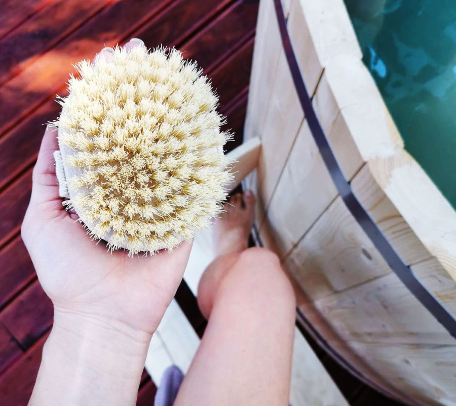 Szczotka do masażu na sucho - tampico / Lullalove