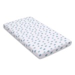 Prześcieradło z gumką do łóżeczka CHMURKI WYMIARY / Pink no More