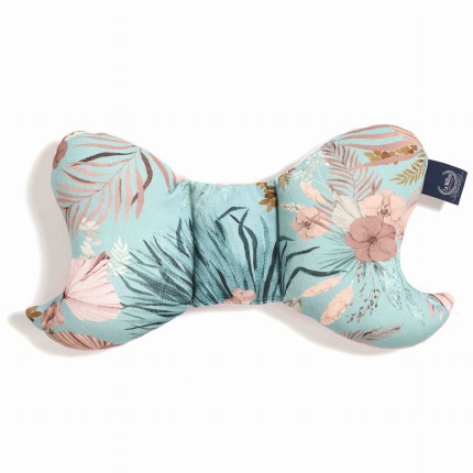 Poduszka antywstrząsowa ANGEL'S WINGS - Boho Palms - Velvet Powder Pink / La Millou