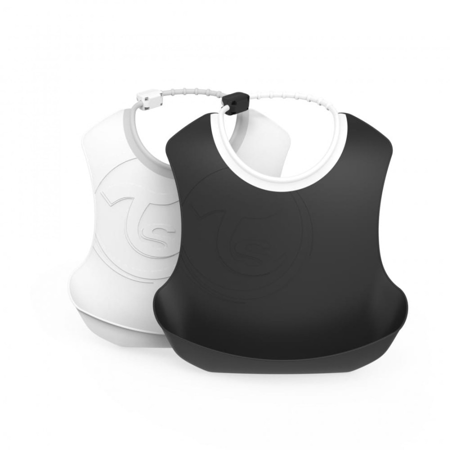 Plastikowy śliniak, 2 szt, czarne / Twistshake