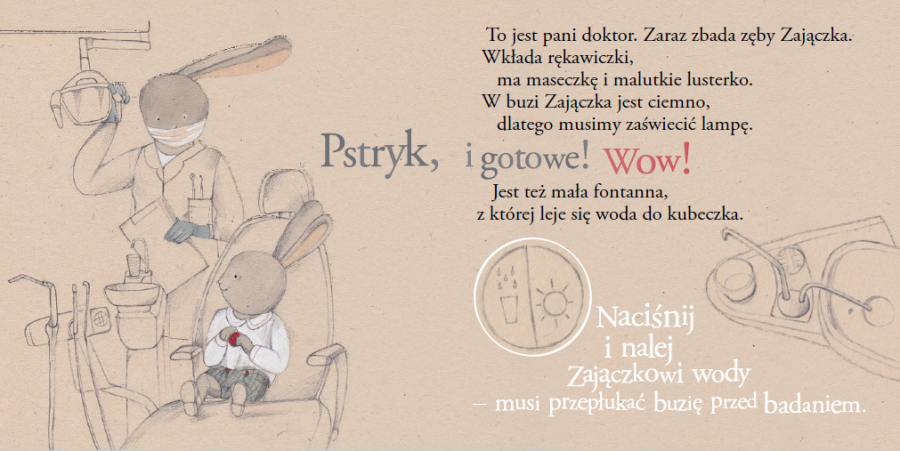 Zajączek u dentysty / Wydawnictwo Kinderkulka