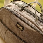 Bizzi Growin Pod Grey Linen - wielofunkcyjna torba łóżeczko turystyczne dla Niemowląt