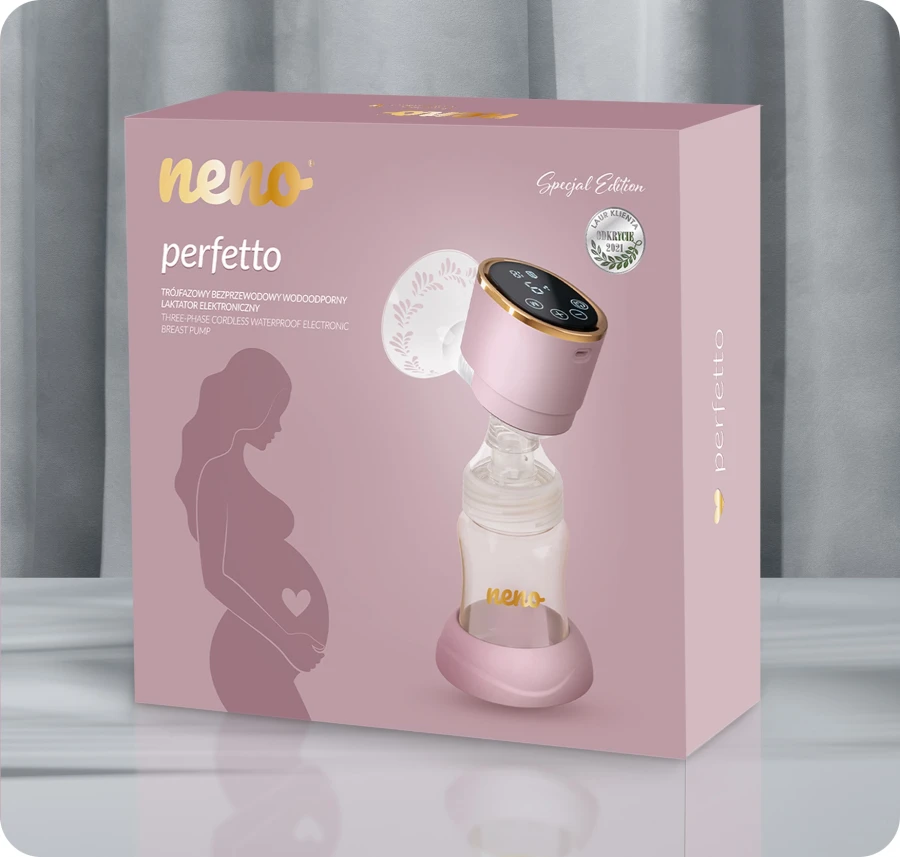 Trójfazowy bezprzewodowy wodoodporny laktator elektroniczny Neno Perfetto / Neno