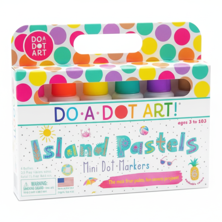 Duże Flamastry Kropkowe Mini - Słoneczna Wyspa / Do a dot Art