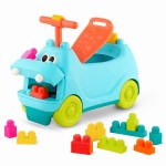 Locbloc Hippo Ride-On with Blocks – JEŹDZIK-HIPCIO z klockami / B.Toys