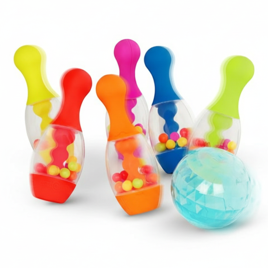 Let’s Go Bowling! – zestaw do gry w KRĘGLE (wersja bez światła) / B.Toys