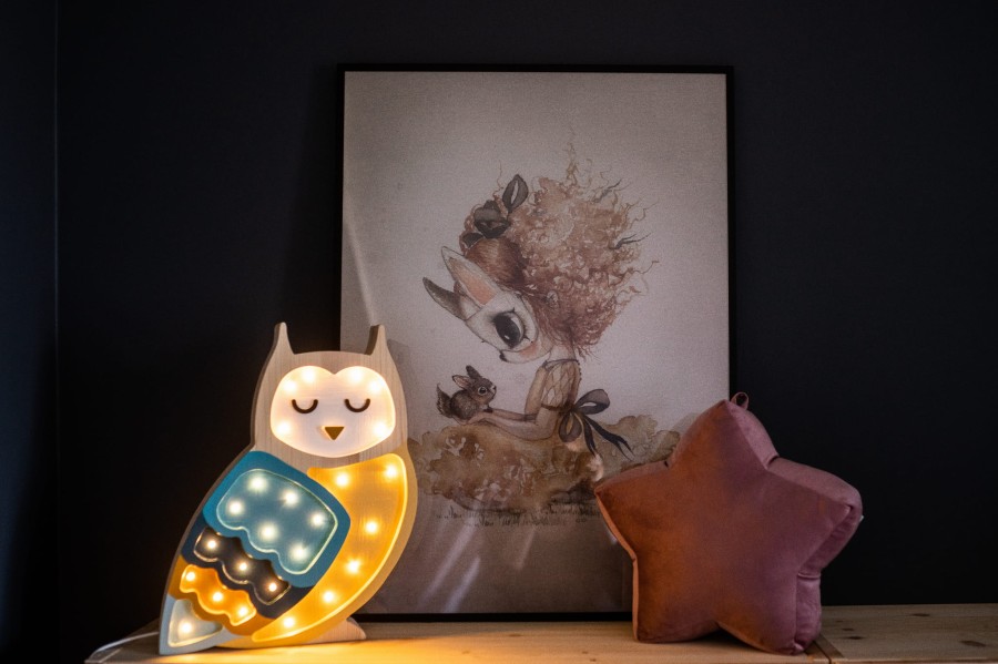 Lampa Little Lights Sowa MUSTARD / Little Lights