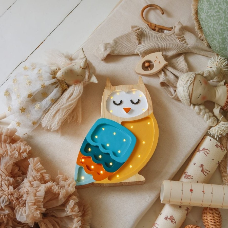 Lampa Little Lights Sowa MUSTARD / Little Lights