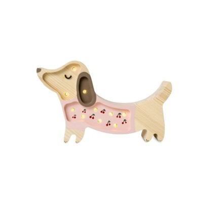 Lampa Little Lights Piesek Mini CHERRIES ON PINK /Little Lights