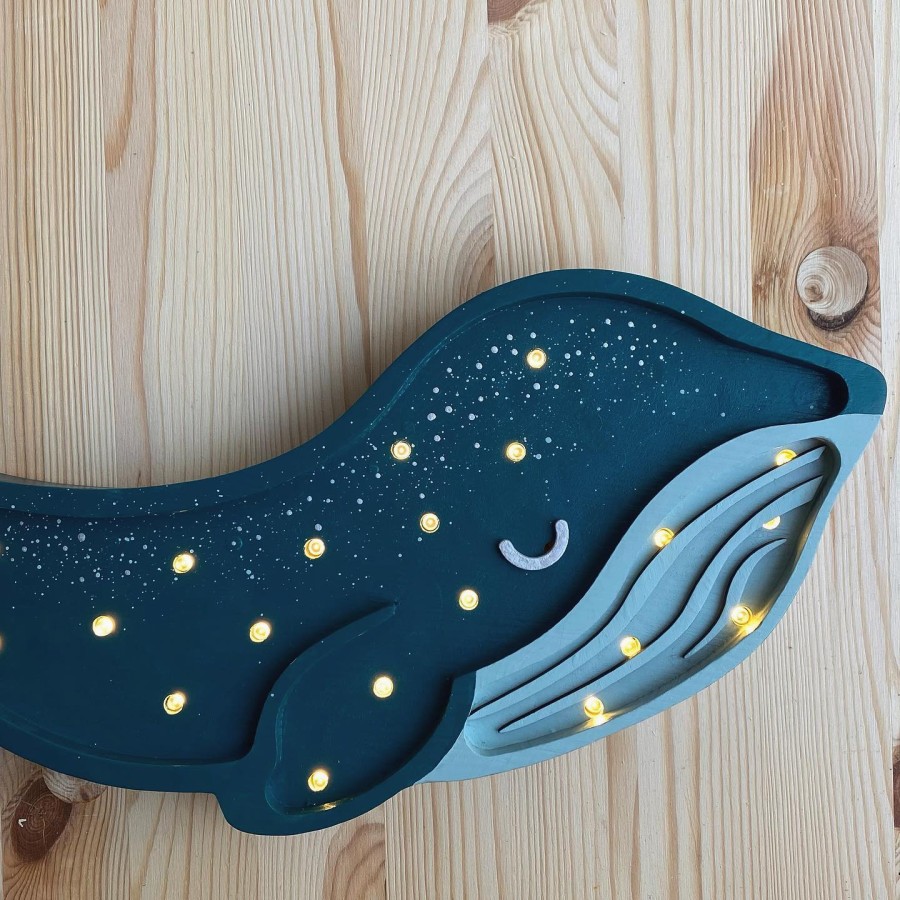 Lampa Little Lights Wieloryb GALAXY TEAL / Little Lights