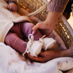Buciki, bamboszki niemowlęce MERINO / Layette