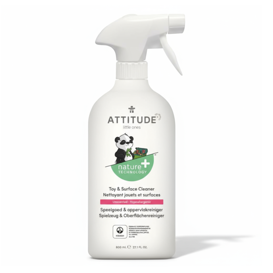 Płyn do mycia zabawek i powierzchni w pokoju dziecka Bezzapachowy (fragrance free), 800 ml / Attitude