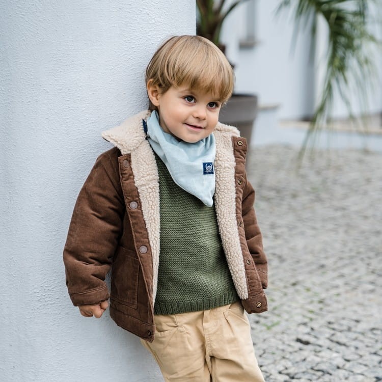 Mięciutka apaszka - BLOOMING BOUTIQUE NOIR, KHAKI / La Millou