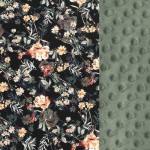 Podusia Sleepy Pig - BLOOMING BOUTIQUE NOIR, KHAKI /La Millou