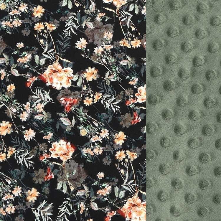 Podusia Sleepy Pig - BLOOMING BOUTIQUE NOIR, KHAKI /La Millou