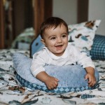 Kura Babci Dany - PRINCE CHESSBOARD, WIND BLUE / La Millou