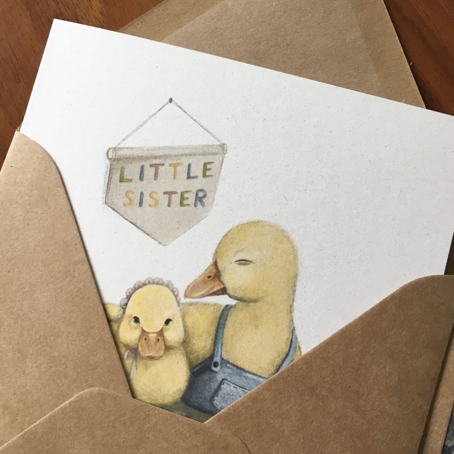 Kartka LITTLE SISTER / Hi Little