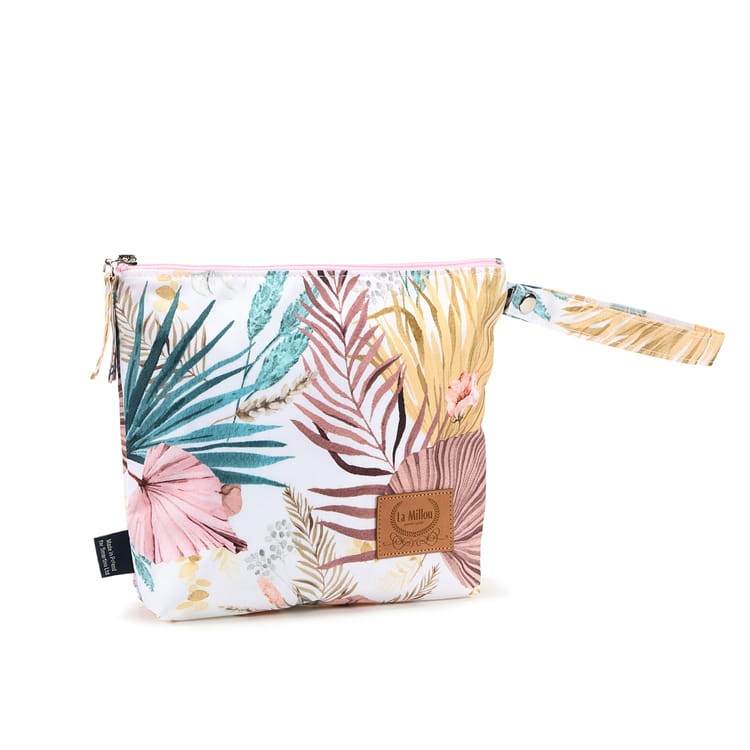 Wodoodporna kosmetyczka S - BOHO PALMS LIGHT / La Millou
