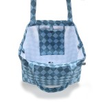 Shopper Bag z kieszonką - PRINCE CHESSBOARD / La Millou