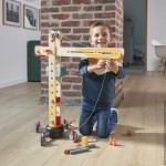 Duży drewniany dźwig do składania z narzędziami 3+ / Janod J06468