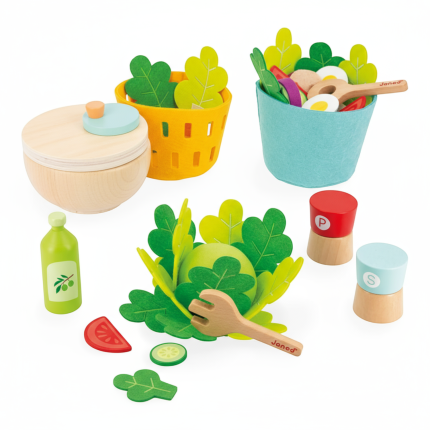 Filcowy zestaw do przyrządzania sałatki 3+ / Janod J06595